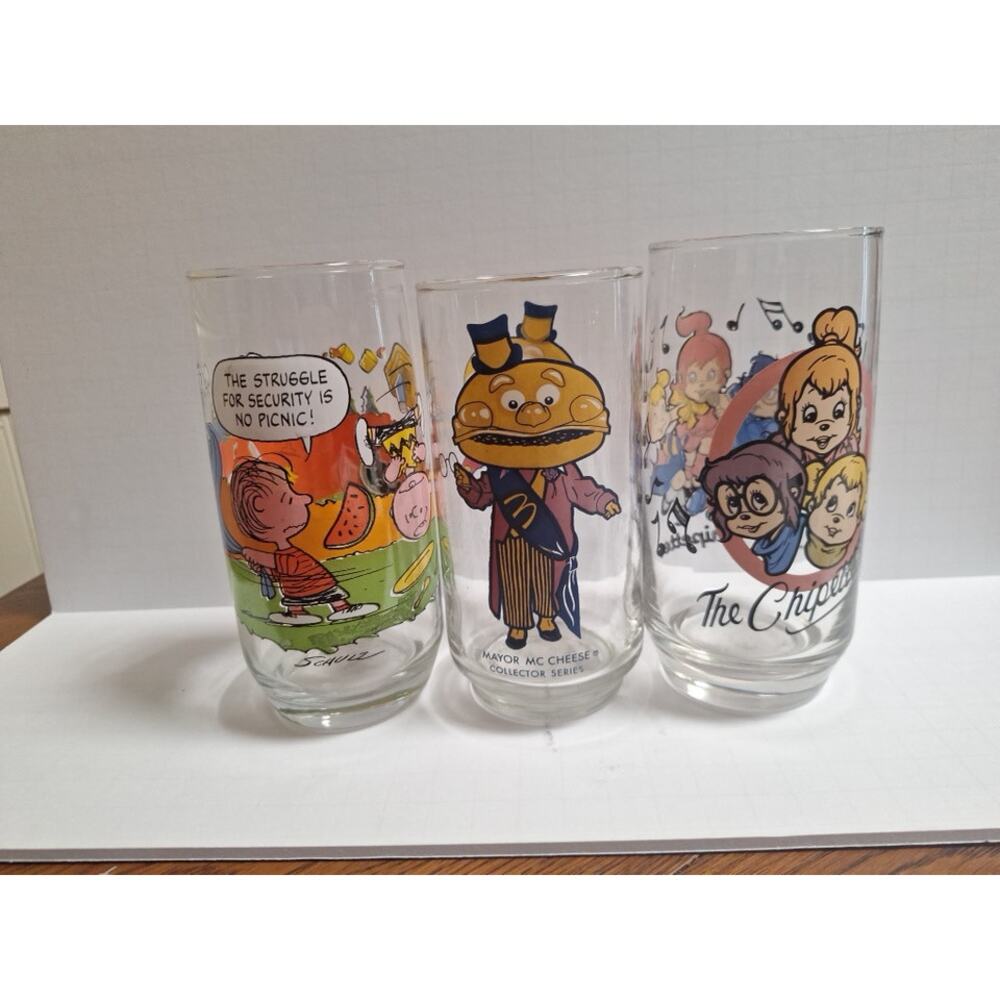 McDonald's Vintage Collector Glasses, Set Of